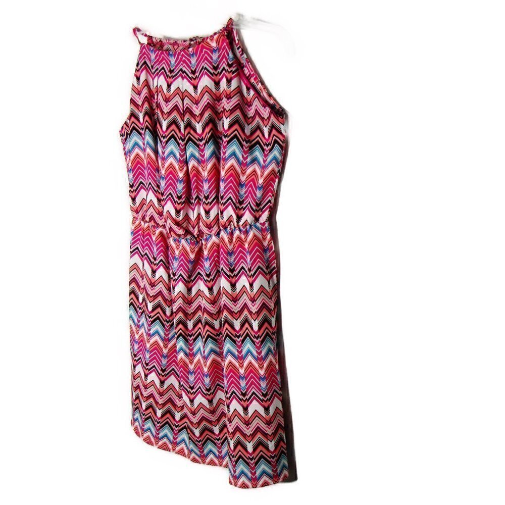 Derek Heart - Spaghetti Strapped Chevron Striped Dress - Large - Picture 4 of 7